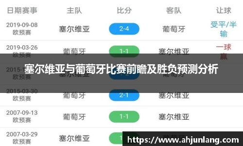 塞尔维亚与葡萄牙比赛前瞻及胜负预测分析